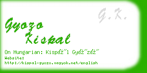 gyozo kispal business card